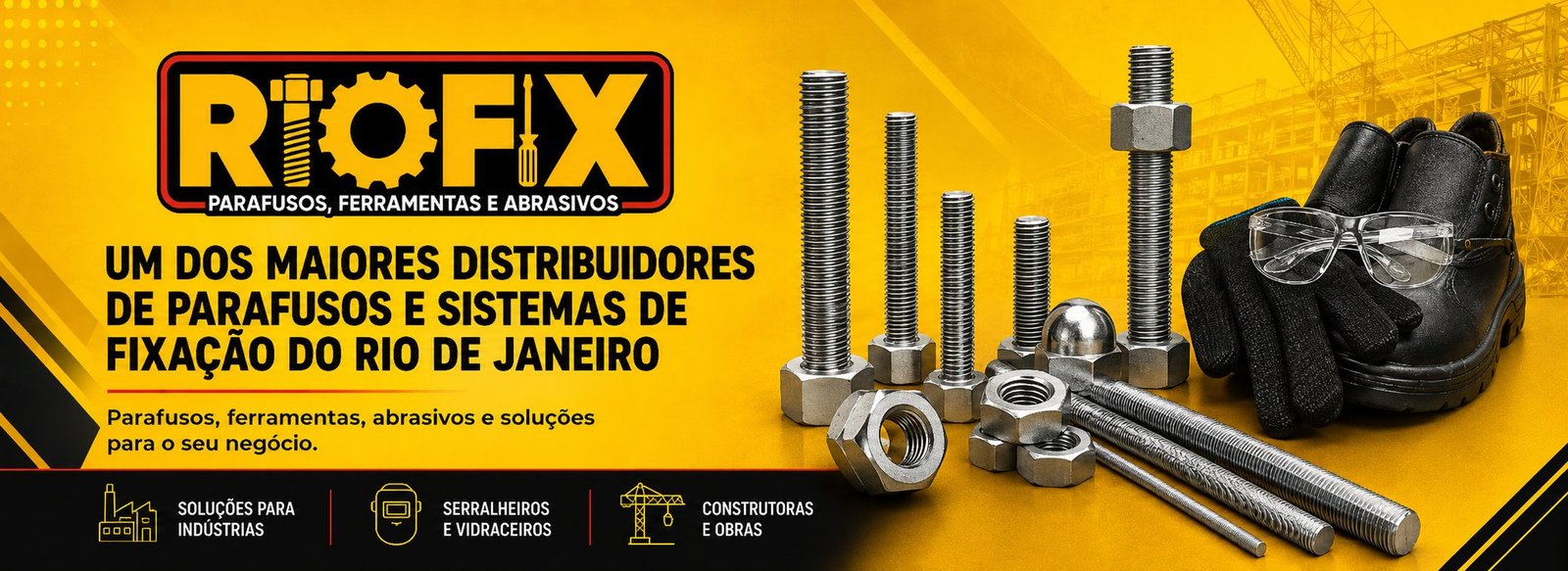 Um dos maiores distribuidores de parafusos e sistemas de fixação do Rio de Janeiro