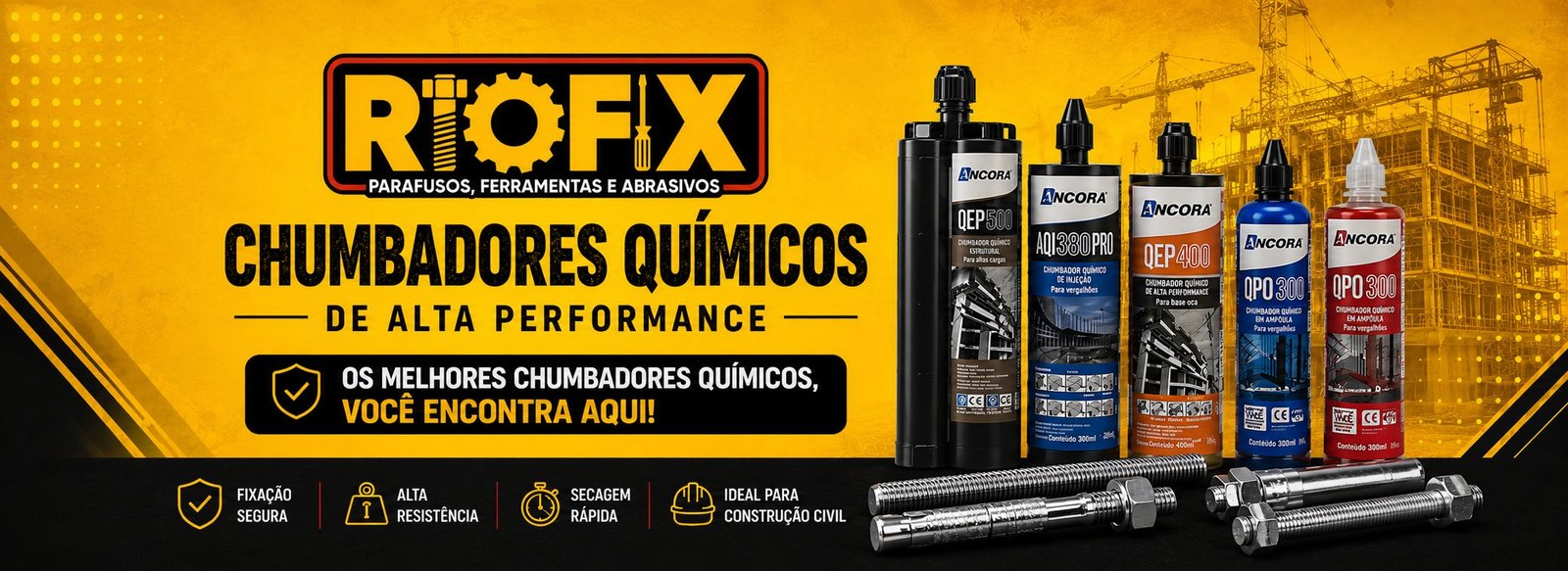 Chumbadores Químicos de Alta Performance — Riofix